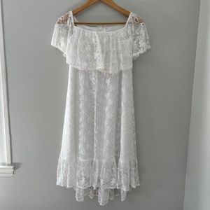 David’s Bridal Lace Flower Girl Dress
